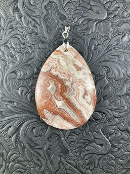 Mexican Crazy Lace Agate Stone Jewelry Pendant #PZ1co5kOeKY