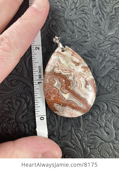 Mexican Crazy Lace Agate Stone Jewelry Pendant - #PZ1co5kOeKY-2