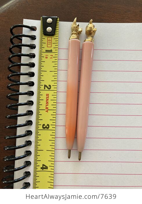 Miniature Pen Set Cat and Scottie Dog with Rhinestone Eyes - #ho3e8m1HcvI-7