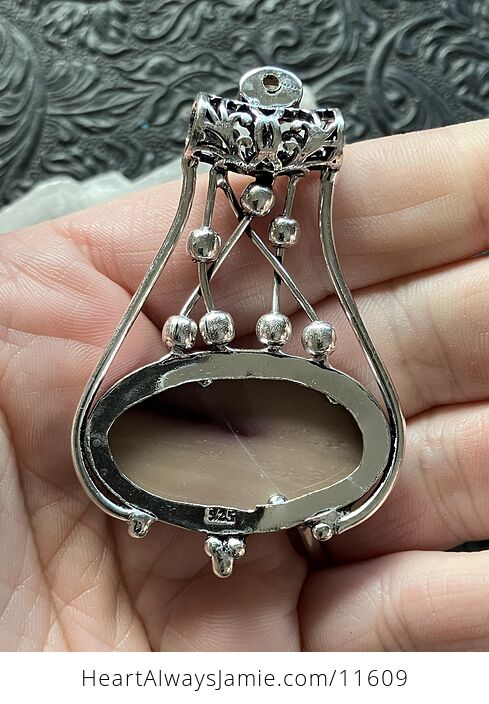 Mookaite and Citrine Gemstone Jewelry Crystal Fidget Pendant - #sTndfHmYKlo-3