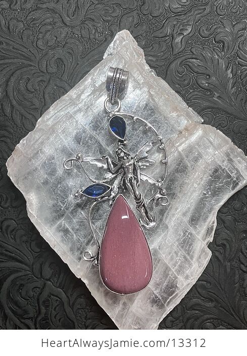 Mookaite Jasper and Blue Topaz Gems Stone Fairy Crystal Jewelry Pendant - #Ur1LbwiPPWg-5