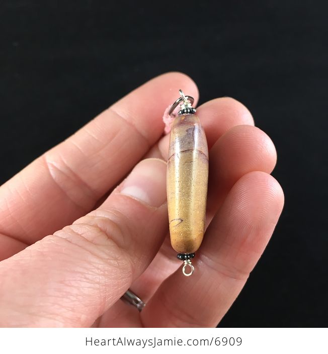 Mookaite Jasper Stone Jewelry Pendant Necklace - #R5CAQ8RiiuI-2