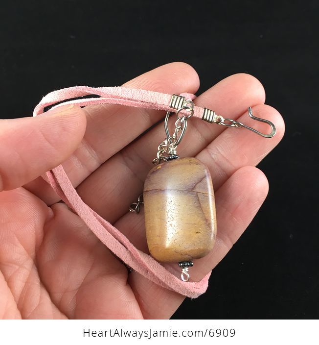 Mookaite Jasper Stone Jewelry Pendant Necklace - #R5CAQ8RiiuI-4