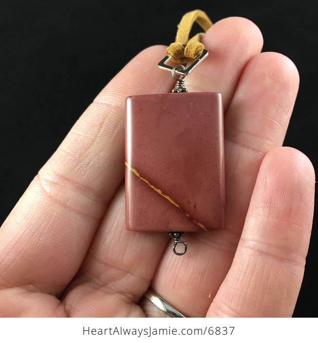Mookaite Jasper Stone Jewelry Pendant Necklace - #tHzq6I5mfSI-4