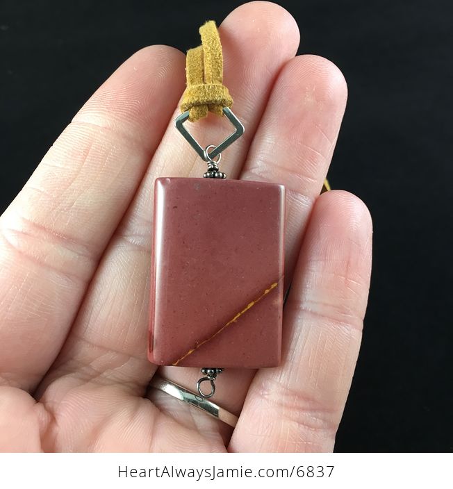Mookaite Jasper Stone Jewelry Pendant Necklace - #tHzq6I5mfSI-2
