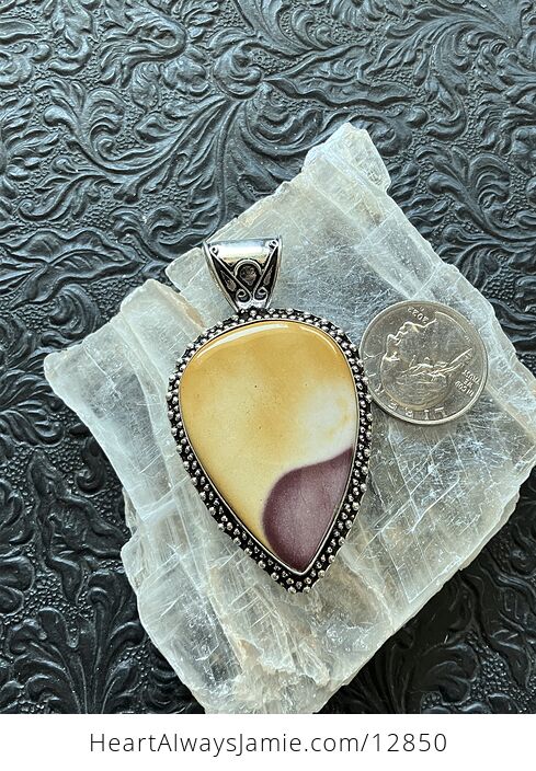 Mookaite Moukaite Jasper Crystal Stone Jewelry Pendant - #UmmK5wlDmL8-5