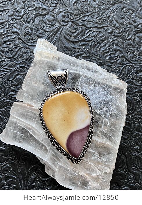 Mookaite Moukaite Jasper Crystal Stone Jewelry Pendant - #UmmK5wlDmL8-6