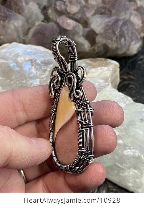 Mookaite Wire Wrapped Stone Crystal Pendant Jewelry - #262XIO9QaOc-2