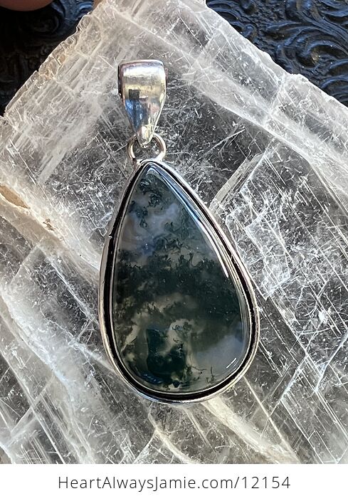 Moss Agate Stone Jewelry Crystal Pendant - #CdBm2boFP44-2