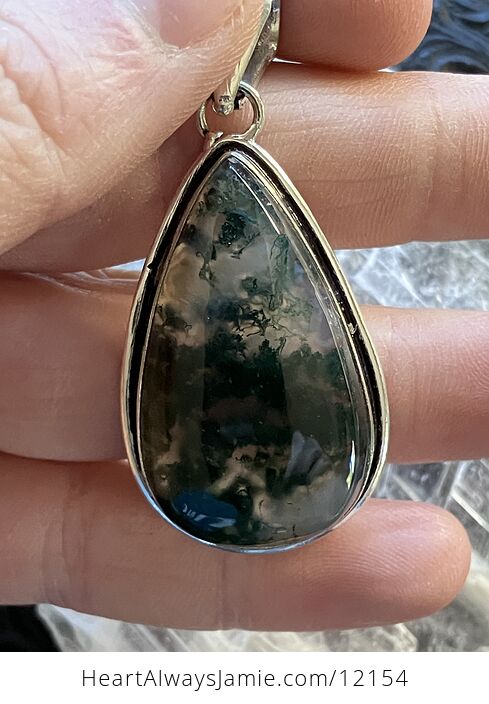 Moss Agate Stone Jewelry Crystal Pendant - #CdBm2boFP44-4