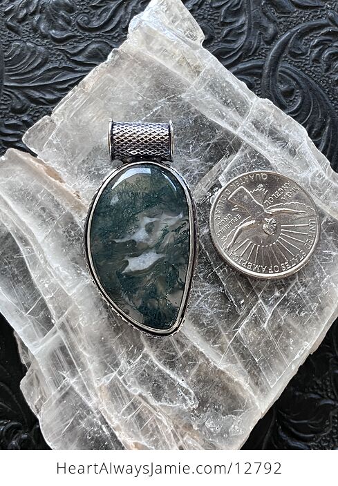 Moss Agate Stone Jewelry Crystal Pendant - #ctB0L62t3dI-7