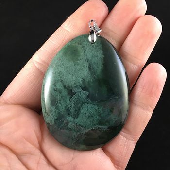 Moss Agate Stone Jewelry Pendant #OMOEv5g5dKQ