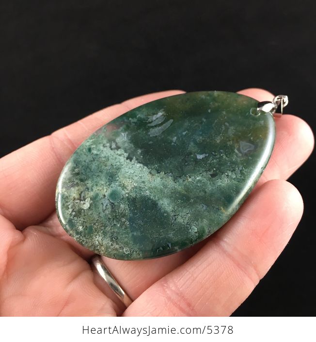 Moss Agate Stone Jewelry Pendant - #AsW7rhRffos-3