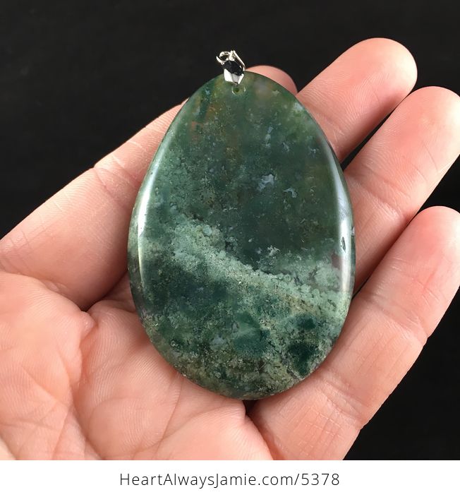 Moss Agate Stone Jewelry Pendant - #AsW7rhRffos-6