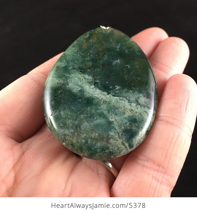 Moss Agate Stone Jewelry Pendant - #AsW7rhRffos-8