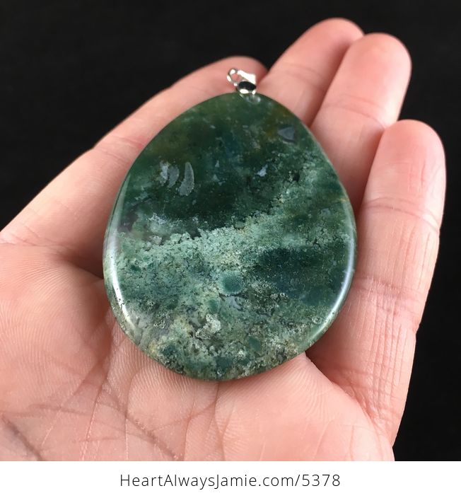 Moss Agate Stone Jewelry Pendant - #AsW7rhRffos-2