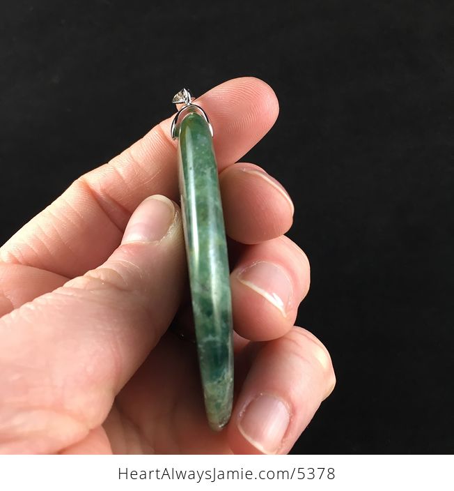Moss Agate Stone Jewelry Pendant - #AsW7rhRffos-5