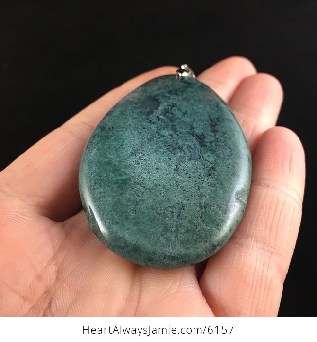 Moss Agate Stone Jewelry Pendant - #JFa5i5Uuu84-2