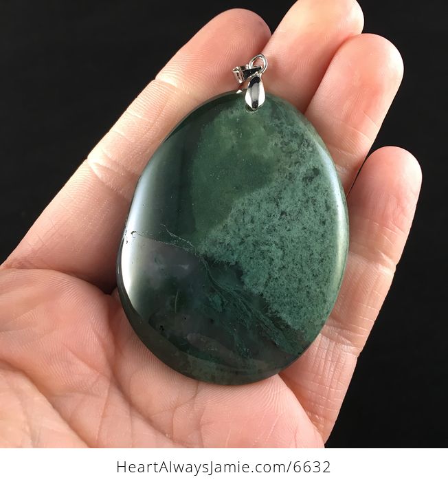 Moss Agate Stone Jewelry Pendant - #OMOEv5g5dKQ-6