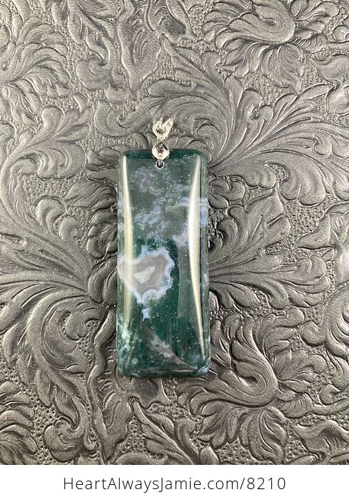 Moss Agate Stone Jewelry Pendant - #ay98aC67HPE-4