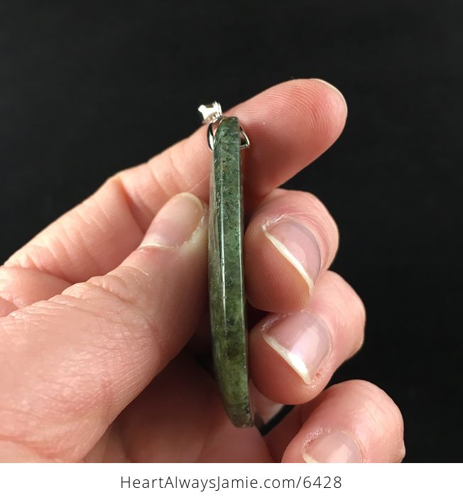 Moss Agate Stone Jewelry Pendant - #bhrL2ji917M-5