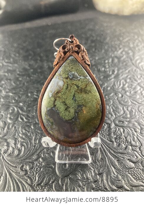 Moss Agate Stone Jewelry Pendant - #ggXXrj32Q3c-2