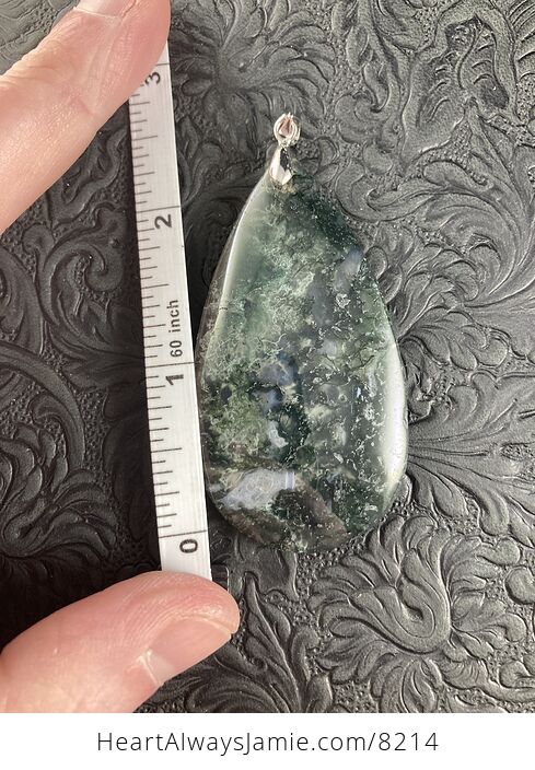 Moss Agate Stone Jewelry Pendant - #suVdGATn5Nk-5