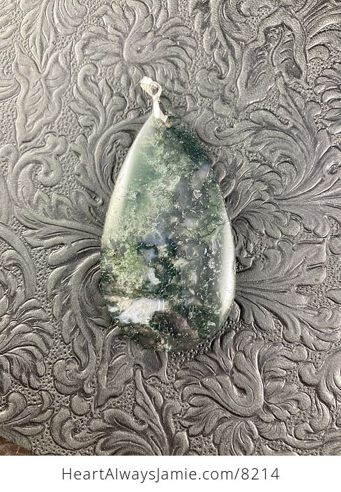 Moss Agate Stone Jewelry Pendant - #suVdGATn5Nk-4