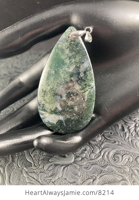 Moss Agate Stone Jewelry Pendant - #suVdGATn5Nk-6