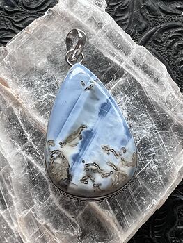 Mossy Blue Owyhee Opal Stone Crystal Jewelry Pendant #Is5bPtIcGLc