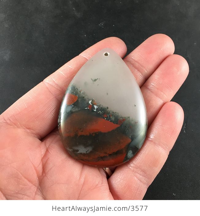 Natural African Bloodstone Jewelry Pendant - #APXpiiBltG0-1