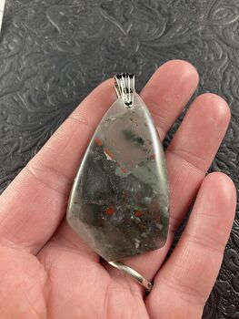 Natural African Bloodstone Jewelry Pendant Crystal Ornament #CExXFmSsYSE
