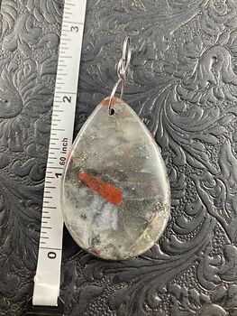 Natural African Bloodstone Jewelry Pendant Crystal Ornament #RdgTOPATsHs