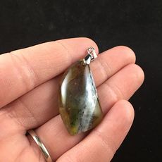 Natural African Opal Stone Jewelry Pendant #67D6uQxKMYE