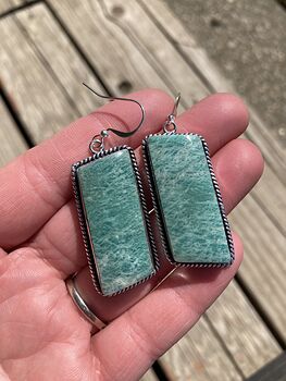 Natural Amazonite Crystal Stone Jewelry Earrings #mVL9pcnqGeY