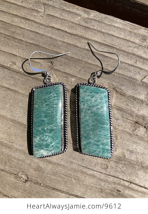 Natural Amazonite Crystal Stone Jewelry Earrings - #mVL9pcnqGeY-4