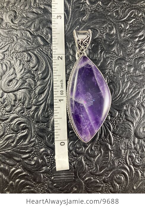 Natural Amethyst Crystal Stone Jewelry Pendant - #NxEnue9wbWU-5
