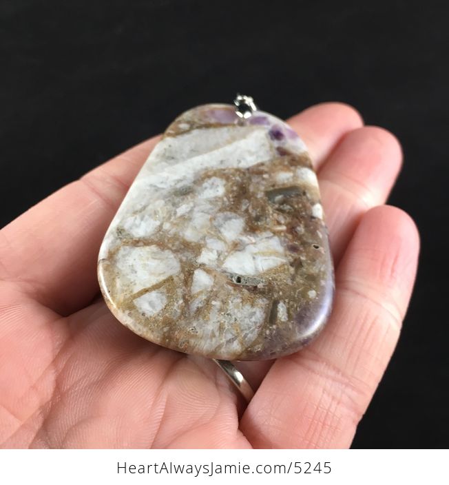 Natural Amethyst Stone Jewelry Pendant - #SVxSVOnipsk-7