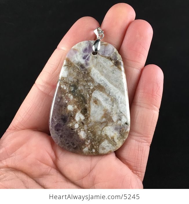 Natural Amethyst Stone Jewelry Pendant - #SVxSVOnipsk-1