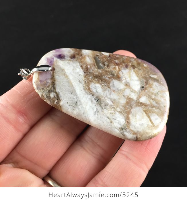 Natural Amethyst Stone Jewelry Pendant - #SVxSVOnipsk-9