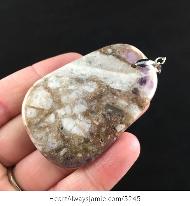 Natural Amethyst Stone Jewelry Pendant - #SVxSVOnipsk-8