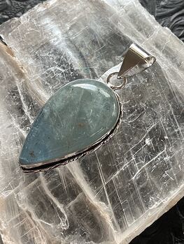 Natural Aquamarine Crystal Stone Jewelry Pendant #bIM2c7uoBsw
