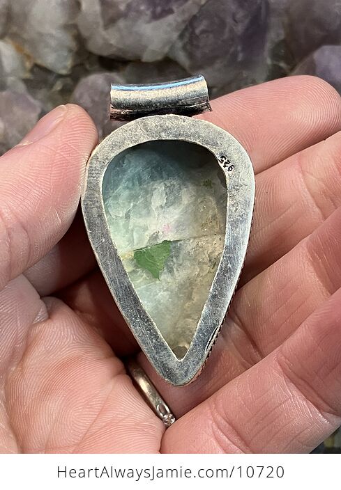Natural Aquamarine Crystal Stone Jewelry Pendant - #cuUTPOVo9pQ-5