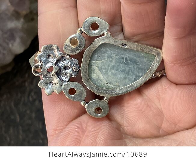 Natural Aquamarine Crystal Stone Jewelry Pendant - #oLz2AMx92Hw-4