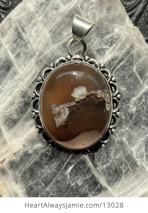 Natural Blossom Chalcedony Pendant Stone Crystal Jewelry - #k4vwbYHCp5Q-10