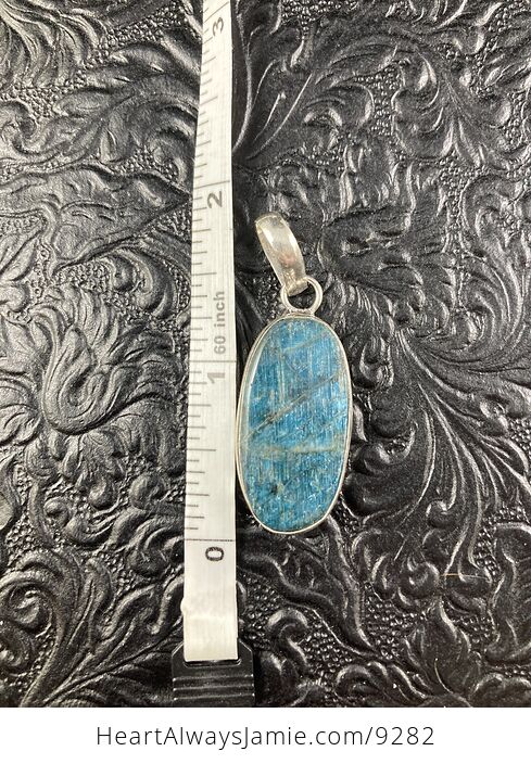 Natural Blue Apatite Crystal Stone Jewelry Pendant - #UTdzOPLJAKY-4