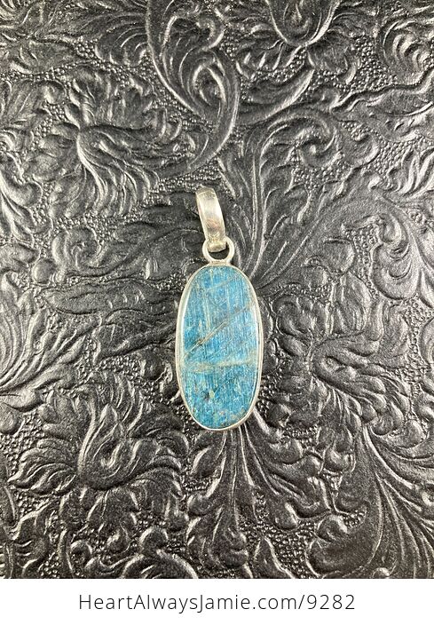 Natural Blue Apatite Crystal Stone Jewelry Pendant - #UTdzOPLJAKY-3