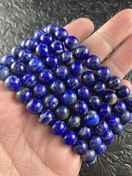 Natural Blue Lapis Lazuli 8mm Gemstone Crystal Jewelry Bracelet #lTZMWd63TO8