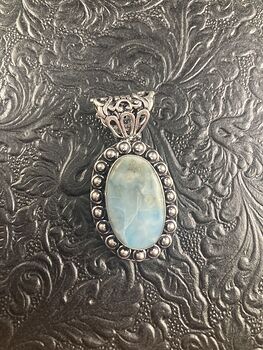 Natural Blue Larimar Crystal Stone Jewelry Pendant #06xlmSy2Ra4