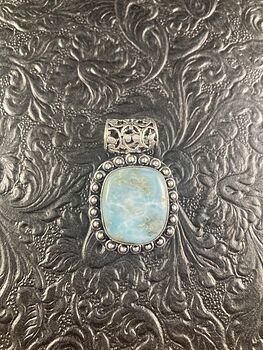 Natural Blue Larimar Crystal Stone Jewelry Pendant #jnufAro2e3o